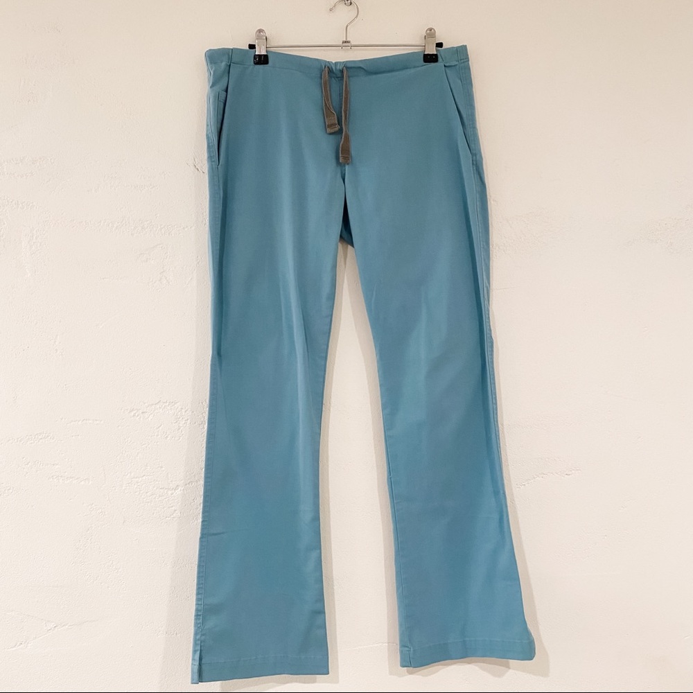 Figs Drawstring Scrub Pants in Blue